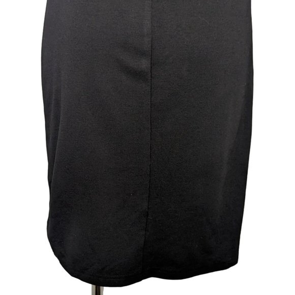 Zalalus Womens Black Bodycon Party Dress Sz Small Spaghetti Straps Deep V Neck - Picture 8 of 10